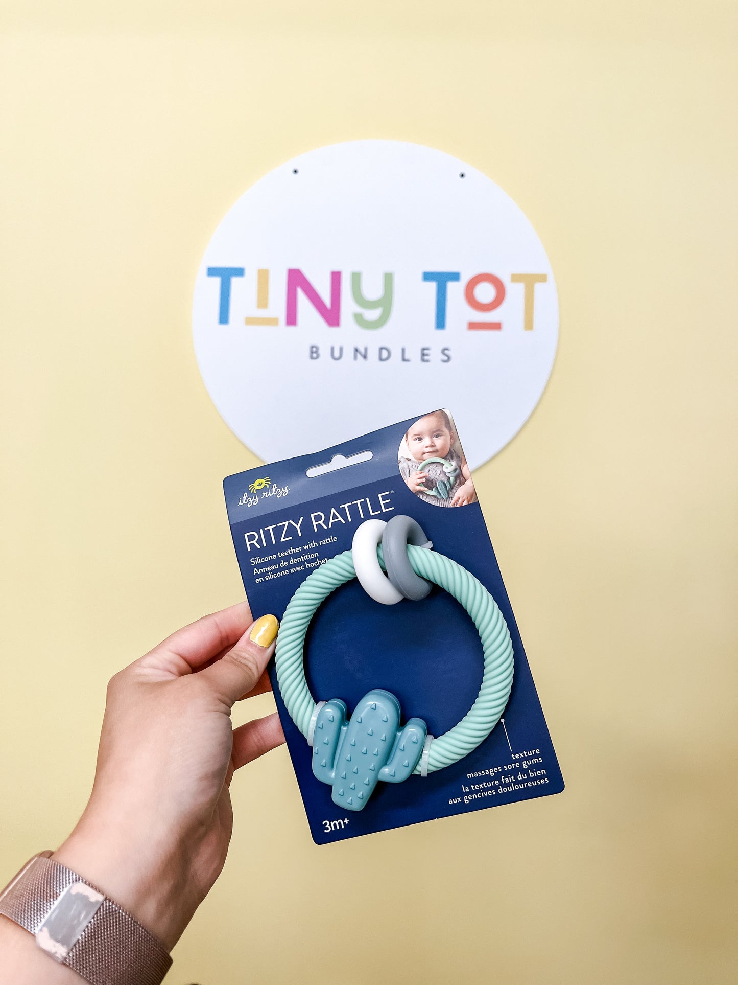Cactus Ritzy Rattle™ Silicone Teether Rattles
