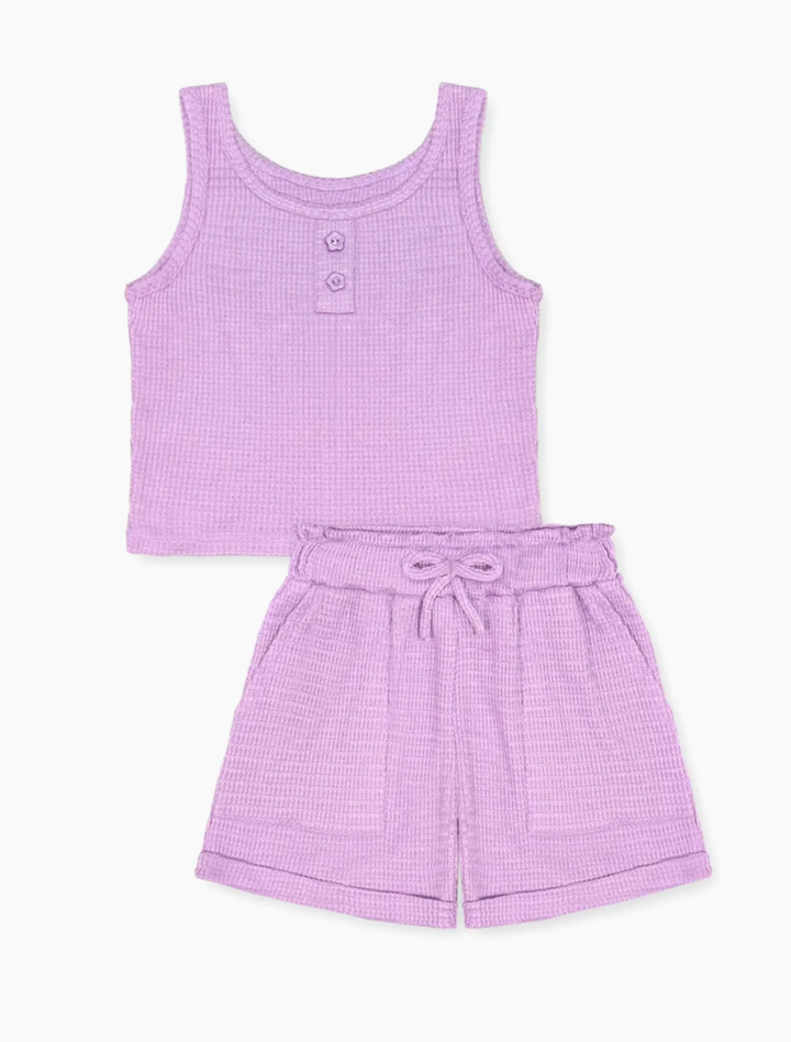 Girls Cozy Cool Waffle Knit Set