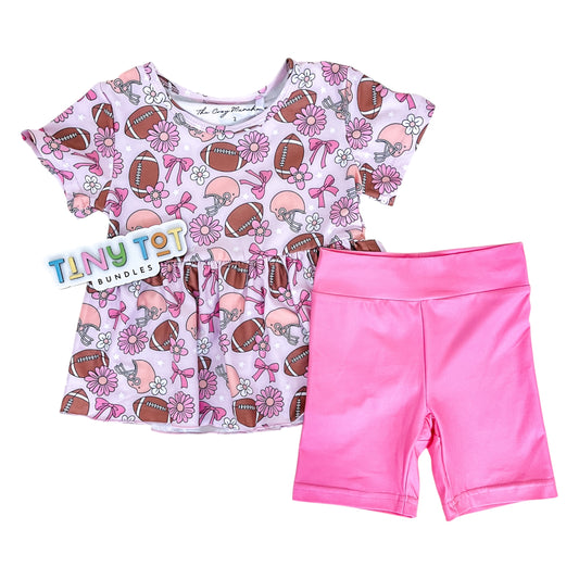 Bow Down Peplum Set