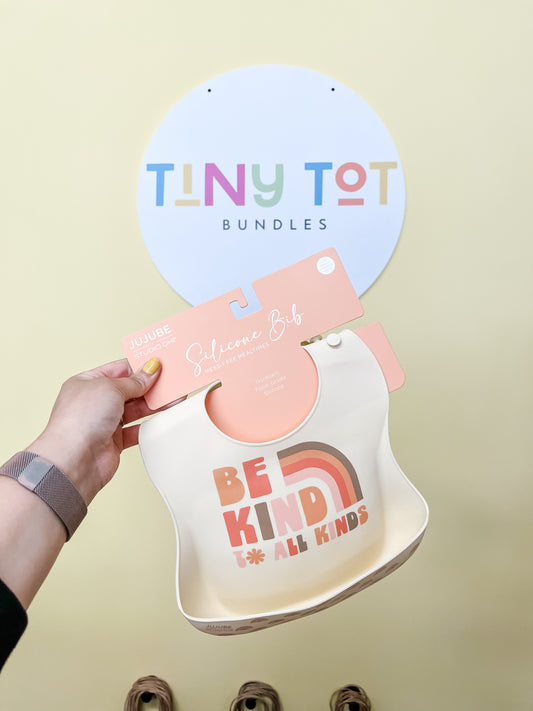 Silicone Bib - Be Kind Rainbows