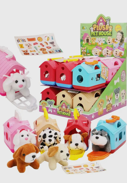 My Puppy Stuffed Doll Kennel Carry Case Toy