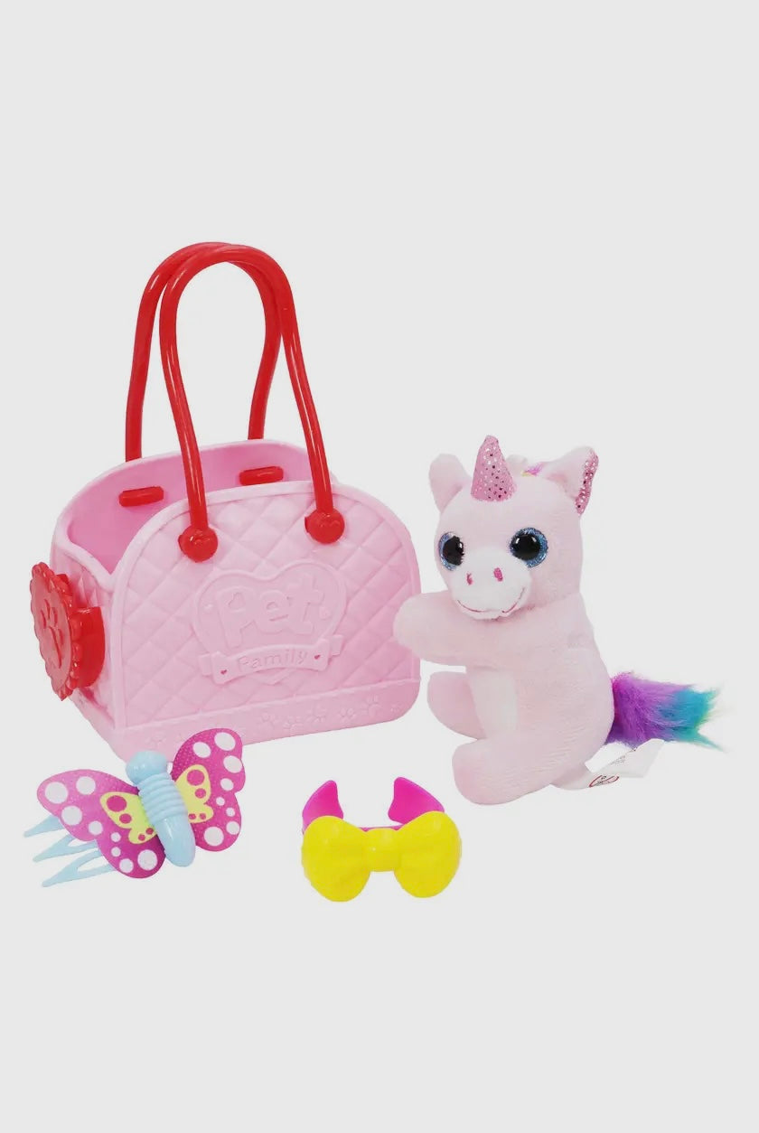 Unicorn Pony Stuffed Toy Carry Bag