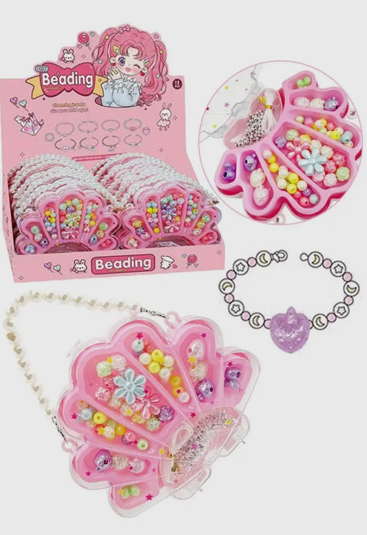 Seashells DIY Beading Bracelet Kit Purse