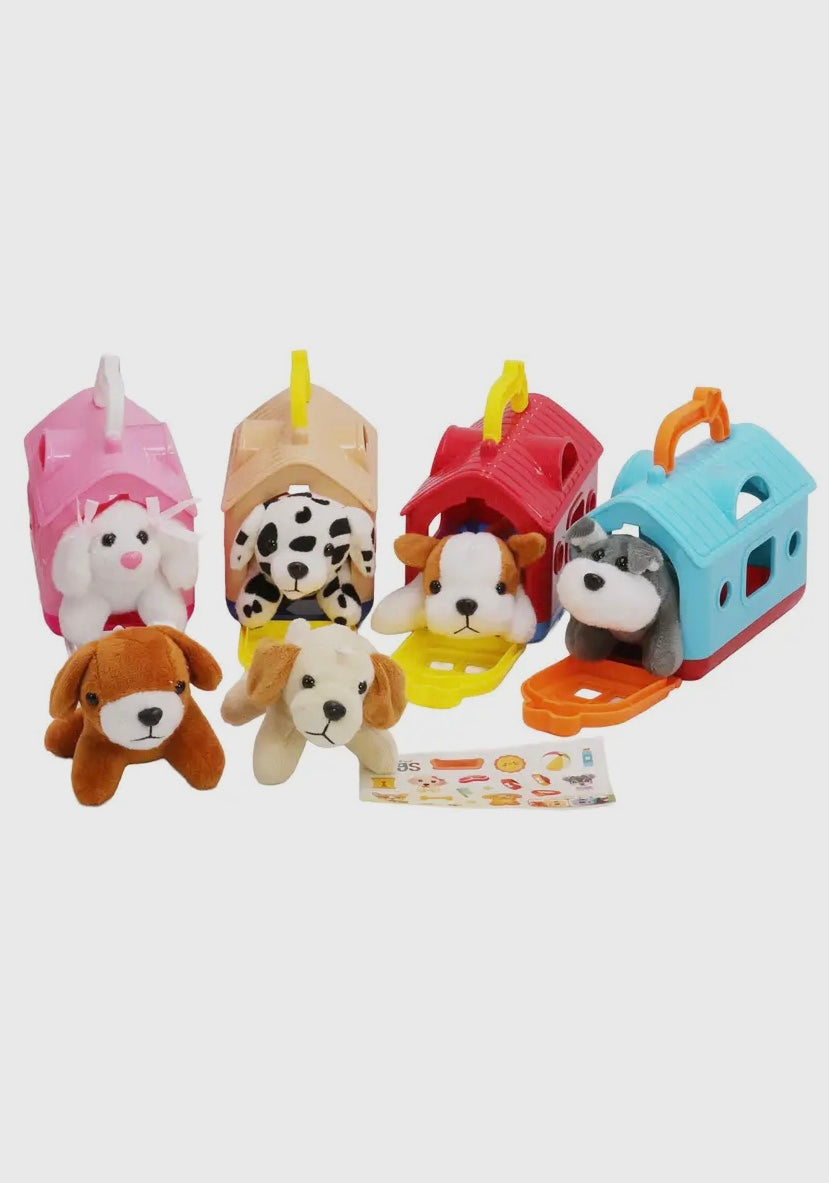 My Puppy Stuffed Doll Kennel Carry Case Toy