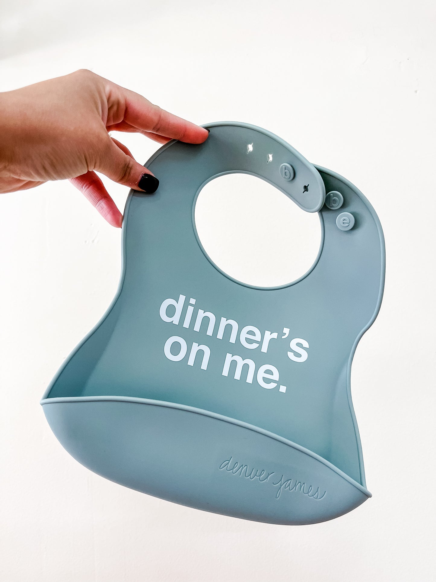 Dinner's On Me Silicone Bib
