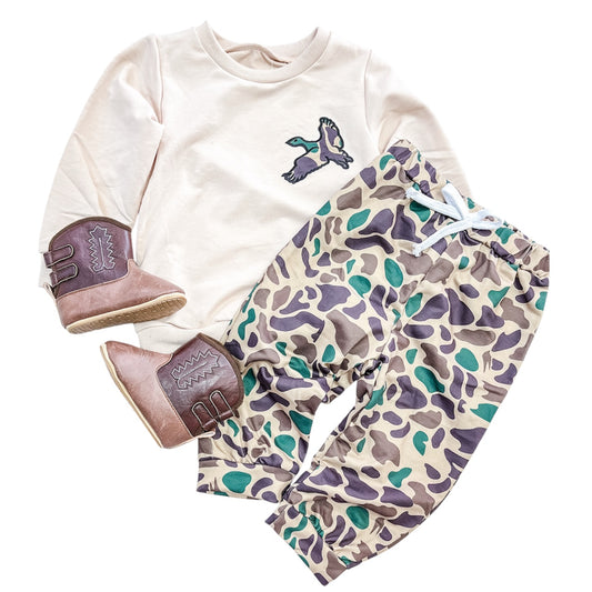 Fly Away Camo Jogger Set