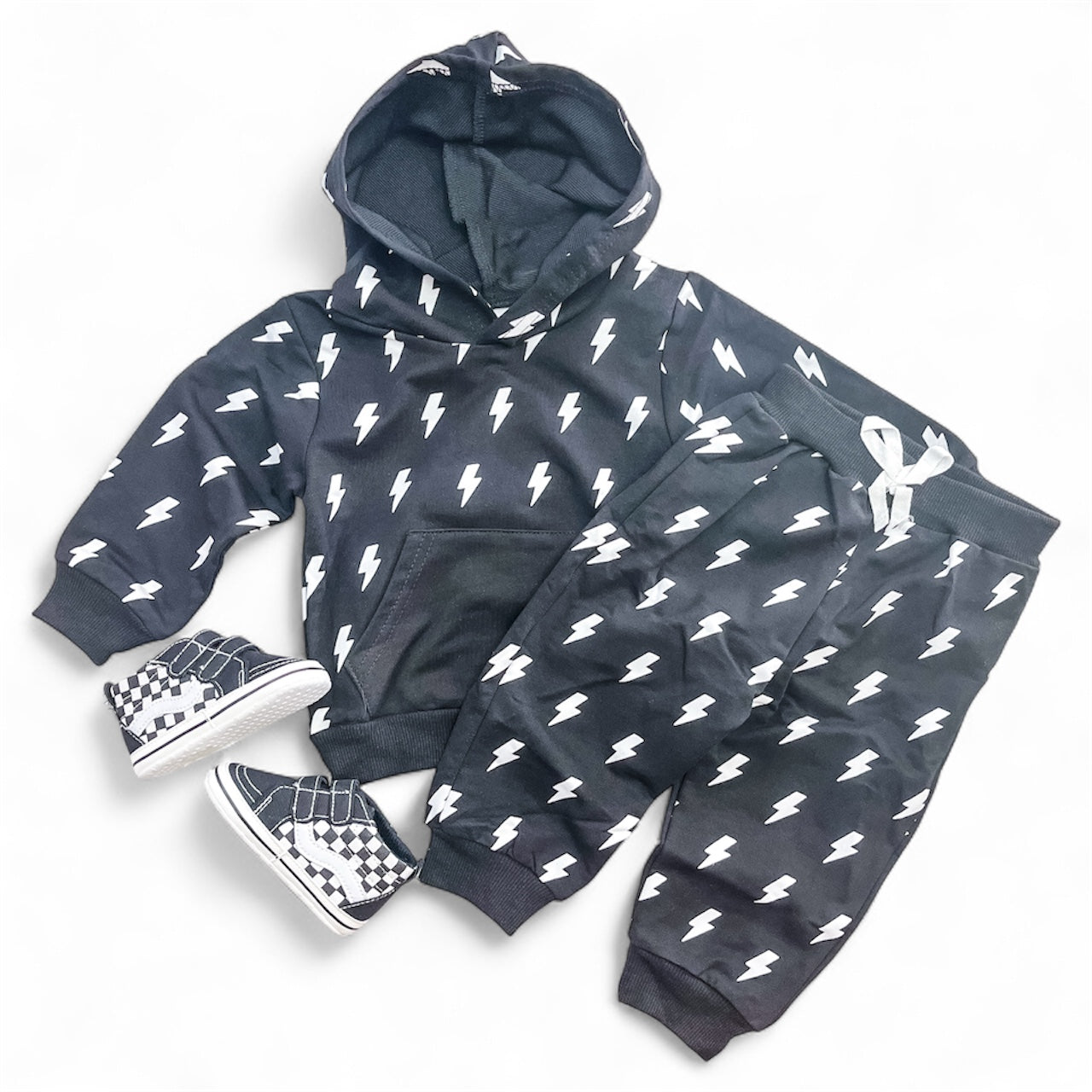Tiny Bolt Hoodie Jogger Set