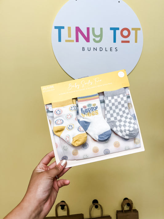 Baby Socks Trio- Happy Vibes
