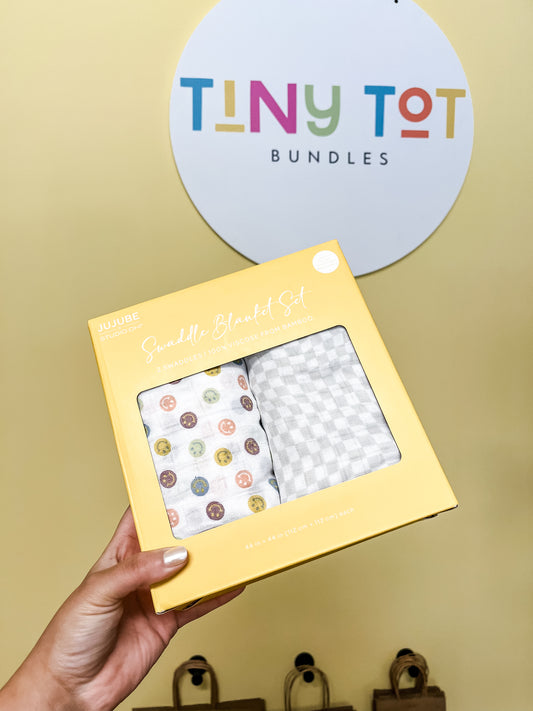 Swaddle Blanket Set- Happy Vibes