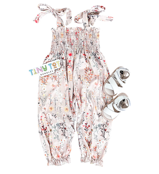 Scrunch Floral Jumpsuit