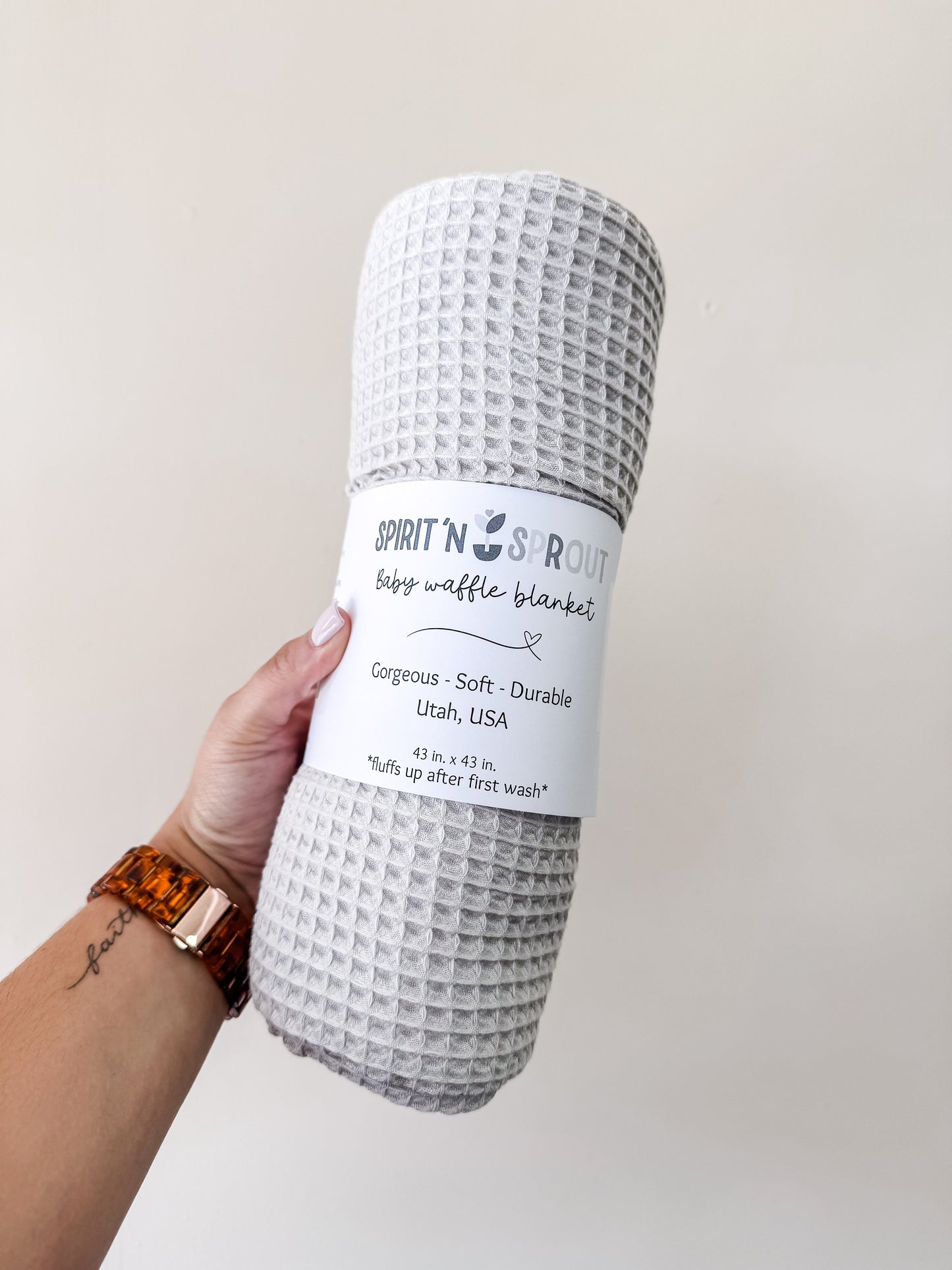 Waffle Bamboo Baby Blanket