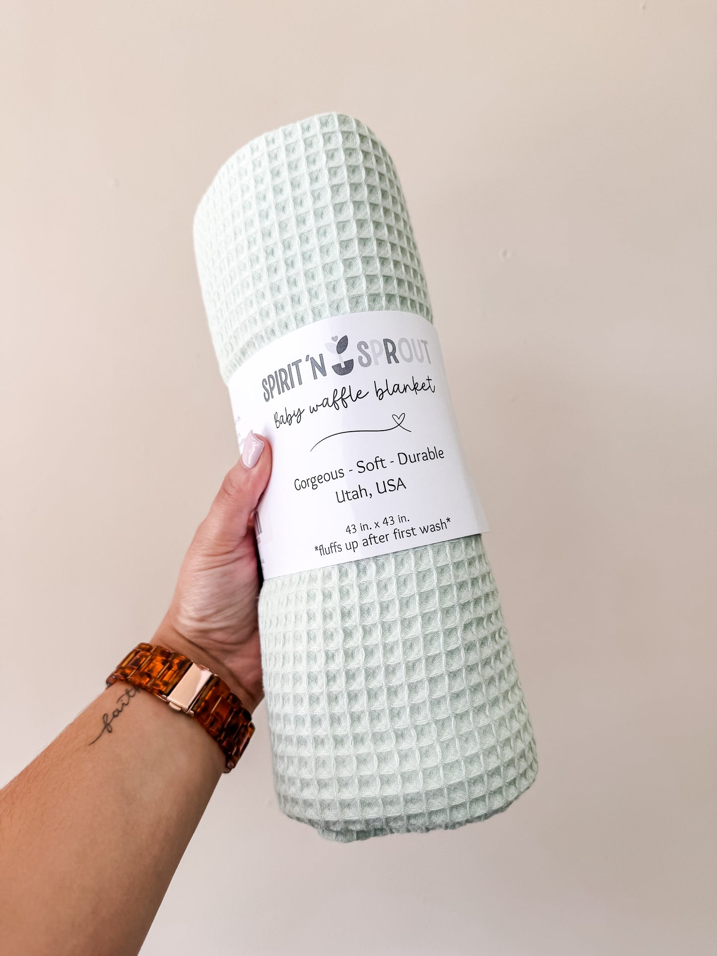 Waffle Bamboo Baby Blanket