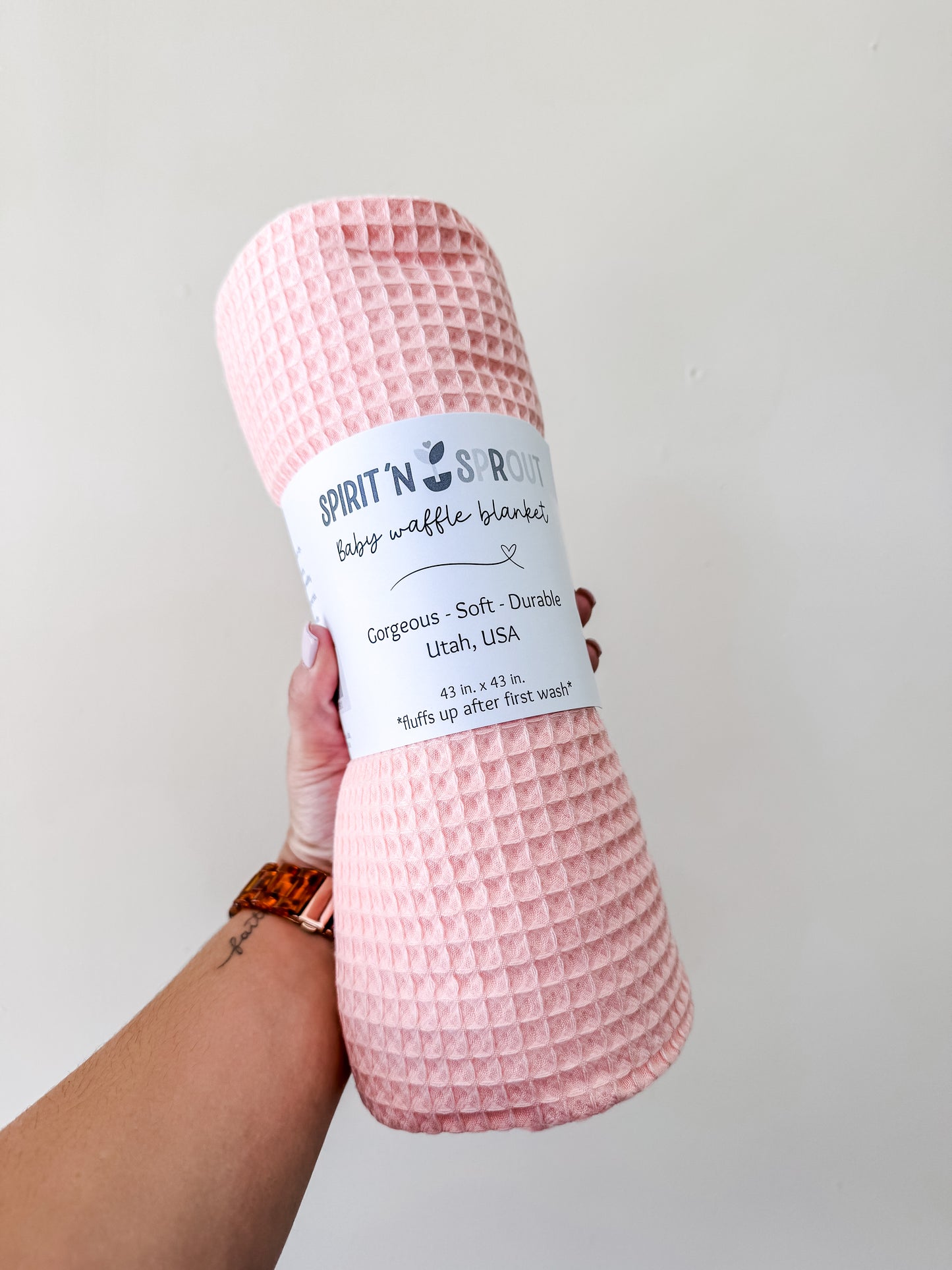 Waffle Bamboo Baby Blanket