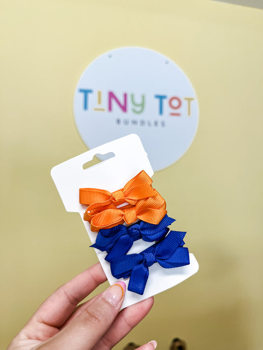 Gator Theme Hair Clips