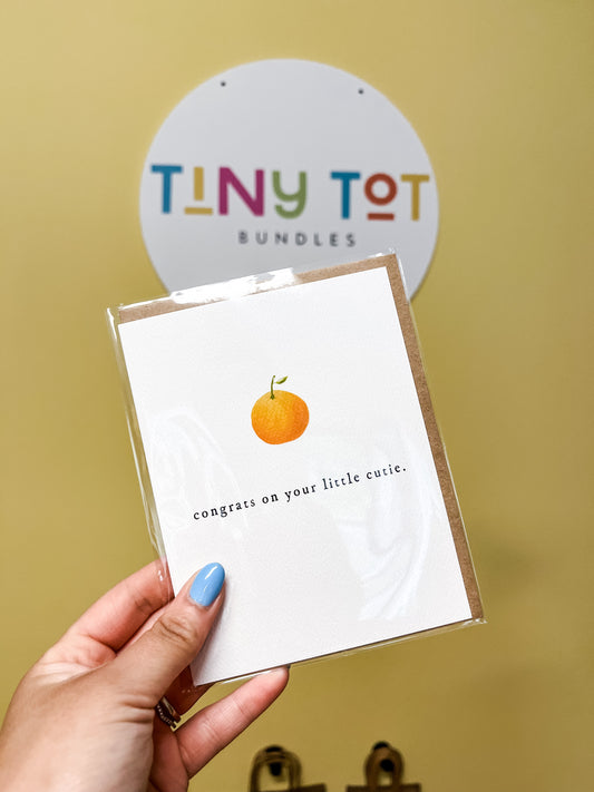 Congratulations On Your Little Cutie Greeting Card