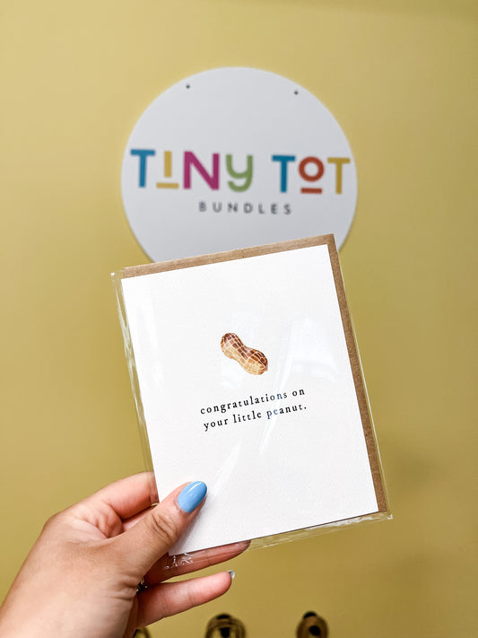 Congratulations On Your Little Peanut Greeting Card