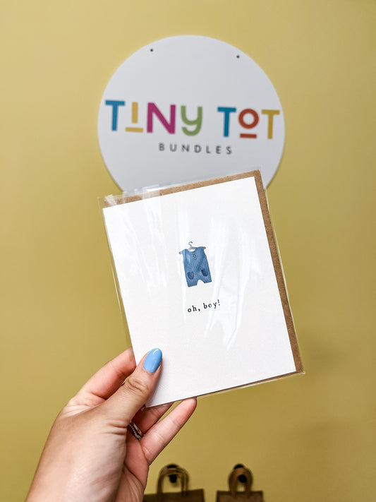 Oh, Boy Greeting Card