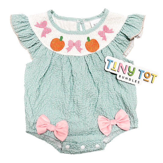 Pink Patch Pumpkin Romper