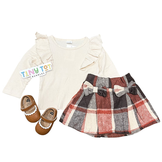 Maple Plaid Skirt Set