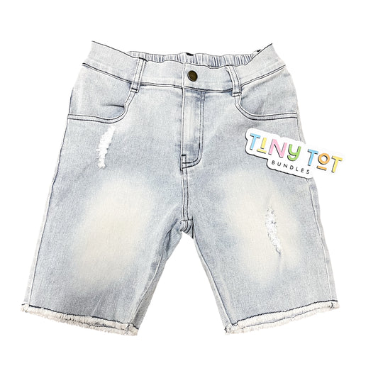 Bermuda Denim Shorts - Slate Gray