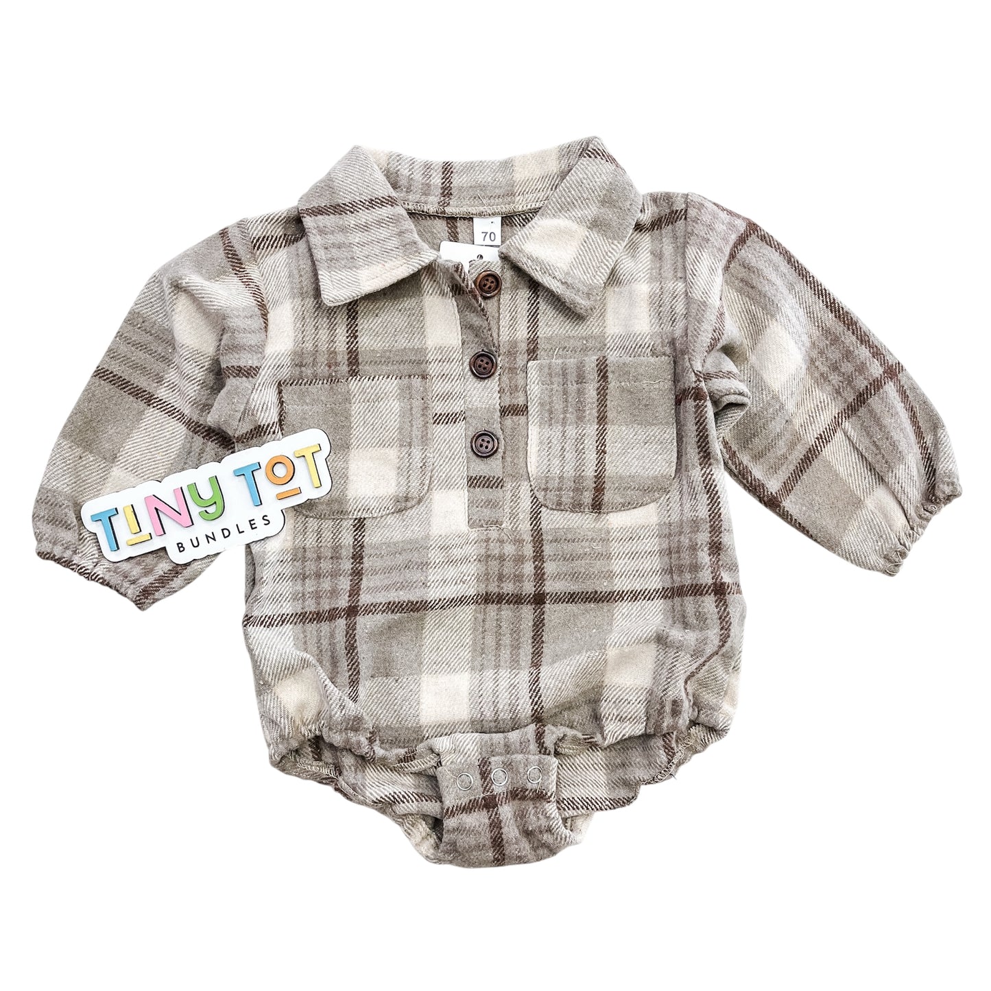 Hayden Flannel Romper