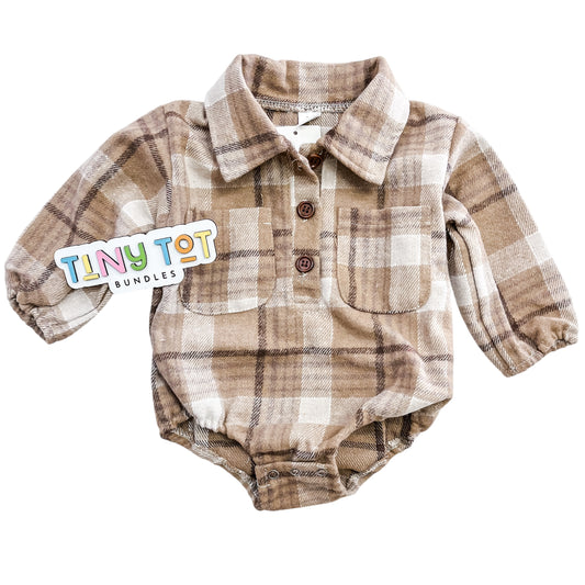 Hayden Flannel Romper