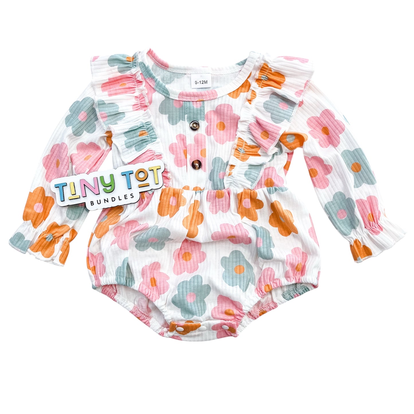Retro Colorful Daisy Romper