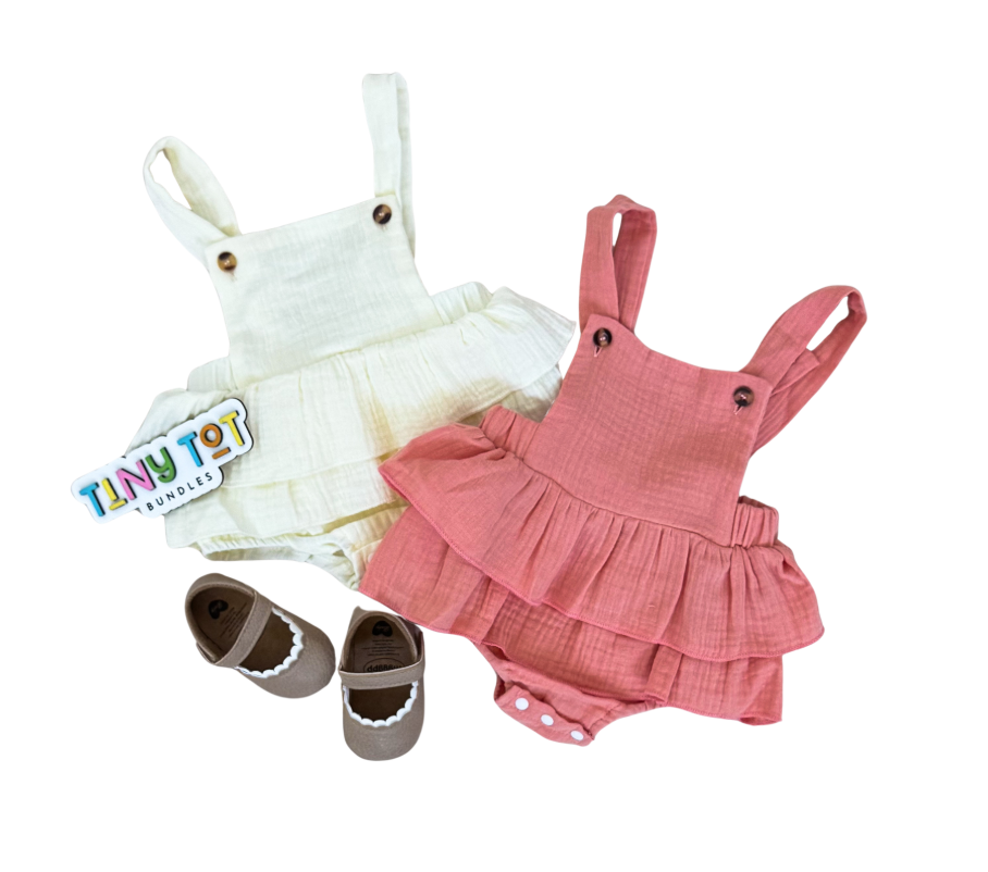 Linen Ruffle Romper