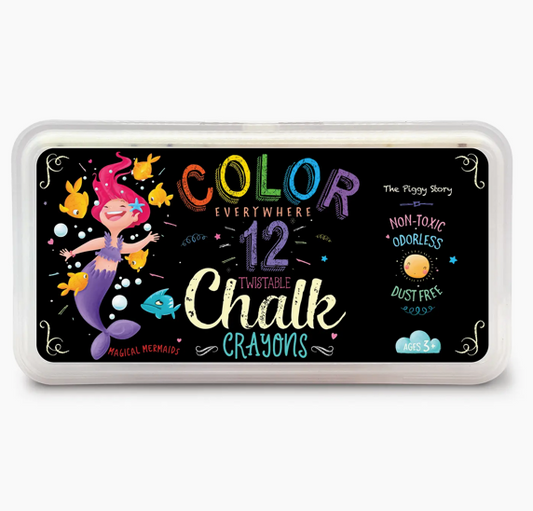 Color Everywhere Twistable Chalk Crayons | Magical Mermaids