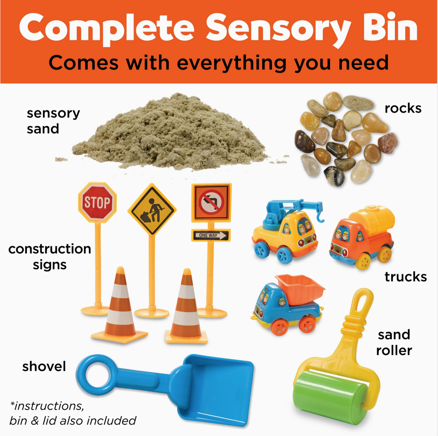Sensory Bin Construction Zone