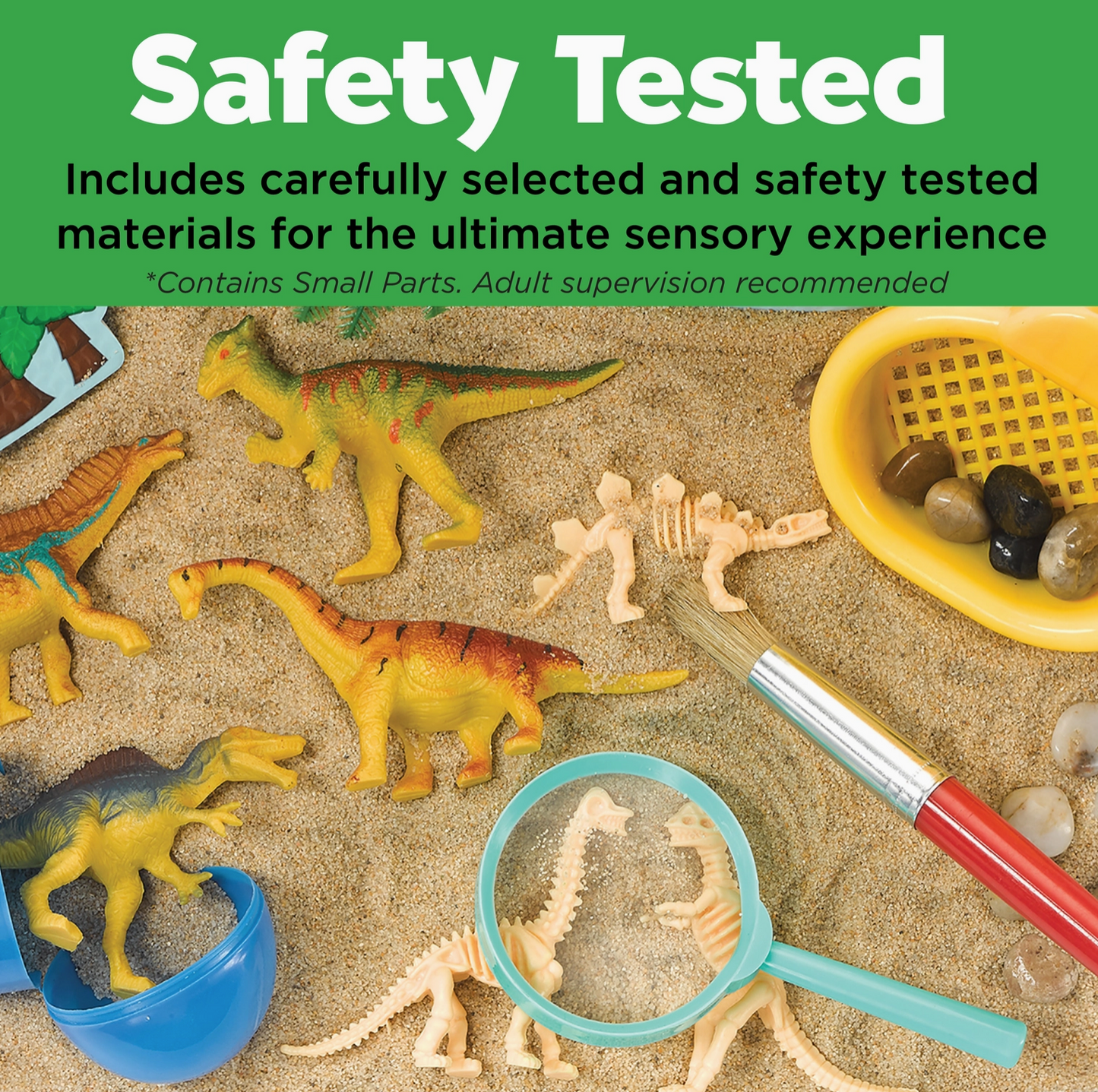 Sensory Bin Dinosaur Dig
