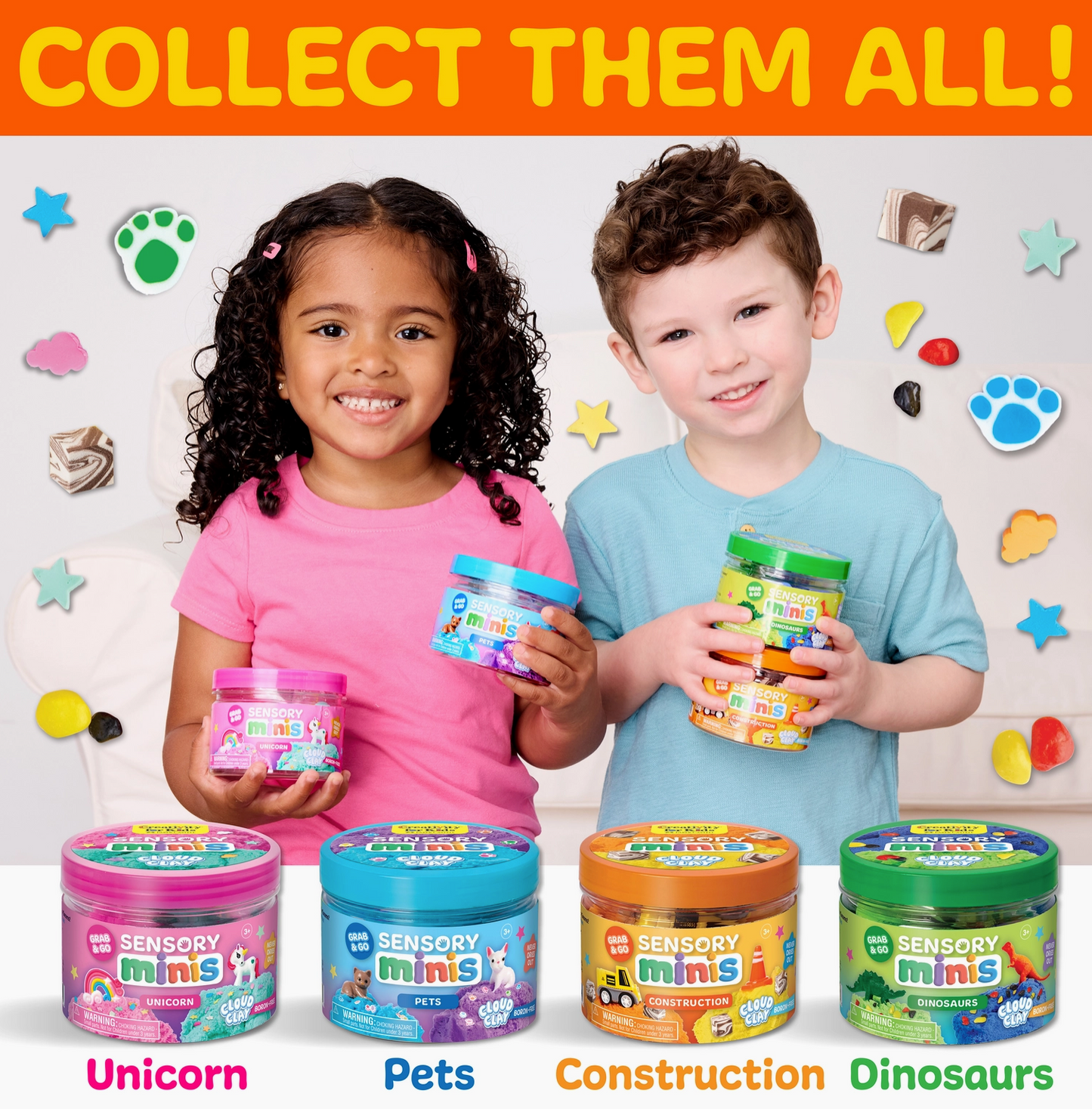 Sensory Mini Play Kit Jar - Construction