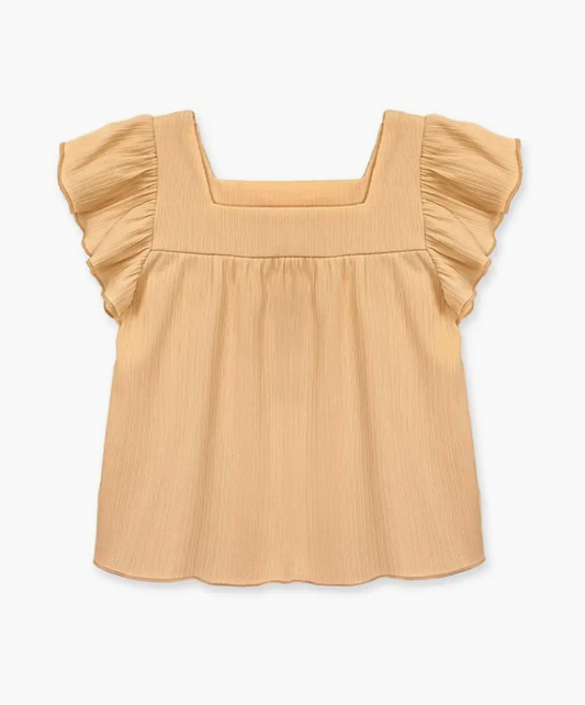 Girl's Fashion Top w/ Square Neckline